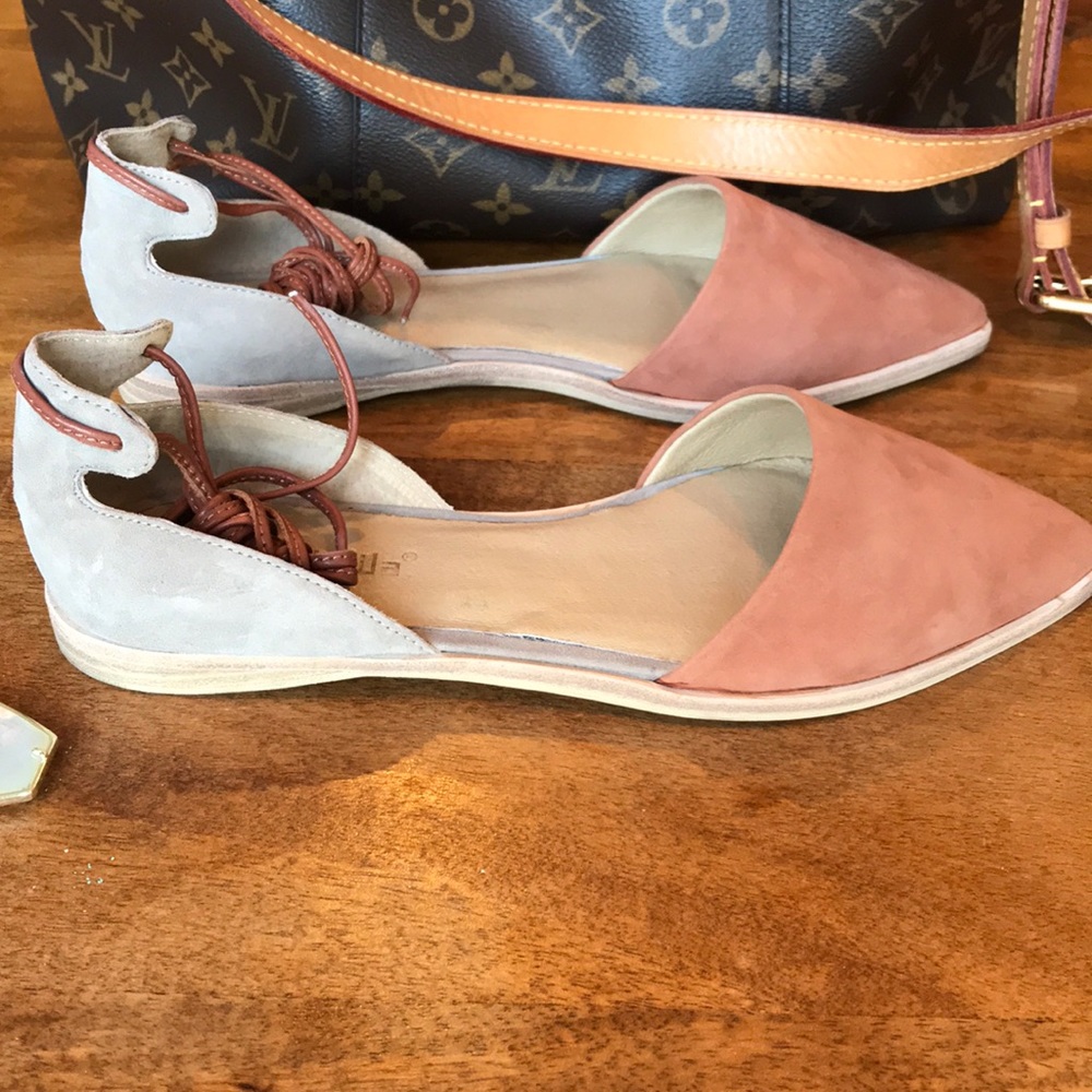 Anthropologie Gee Wawa Adele Suede Leather Flat - Picture 4 of 8